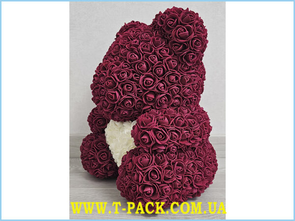 Burgundy Rose Bear_2