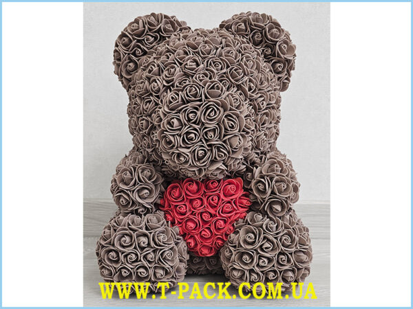 Brown rose teddy bear_3