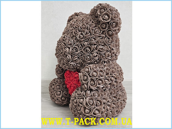 Brown rose teddy bear