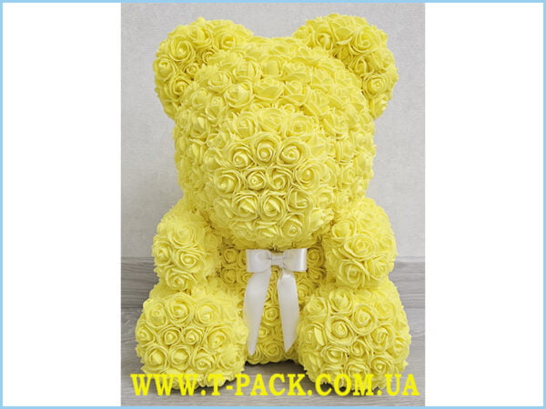 Yellow Rose Bear with Bow_2