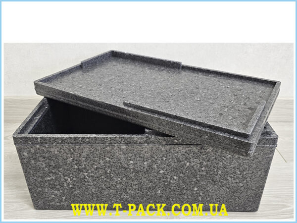 Gray foam thermal container 11L.