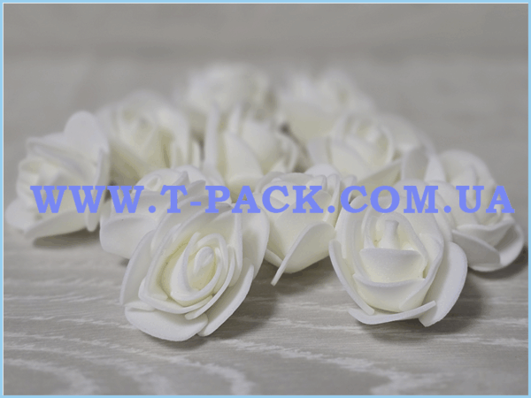 Троянди з фоамірану айворі, 500шт
